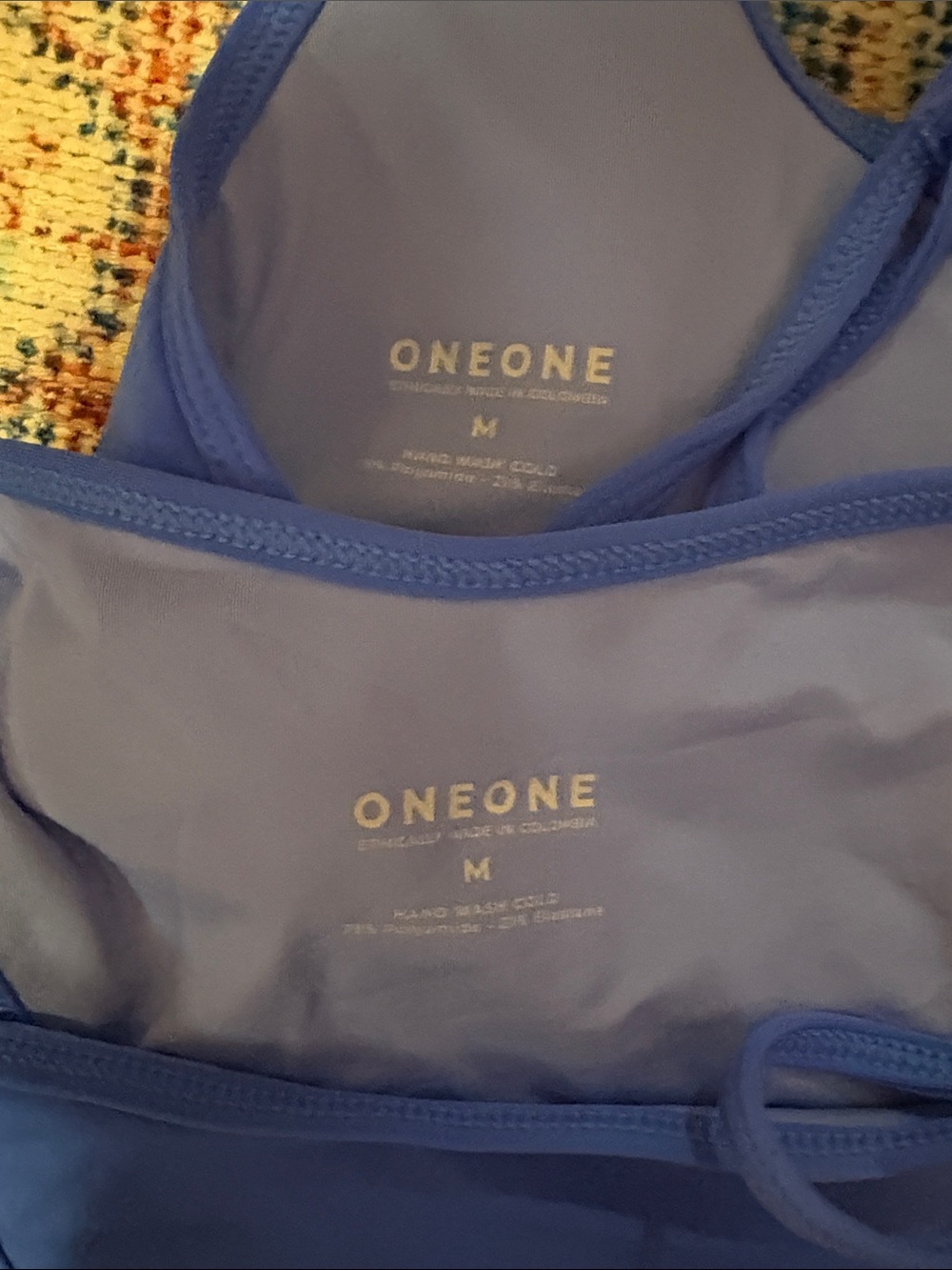 Oneone Swimwear Bikini Set in Electric Blue SZ M EUC - Picture 3 of 4